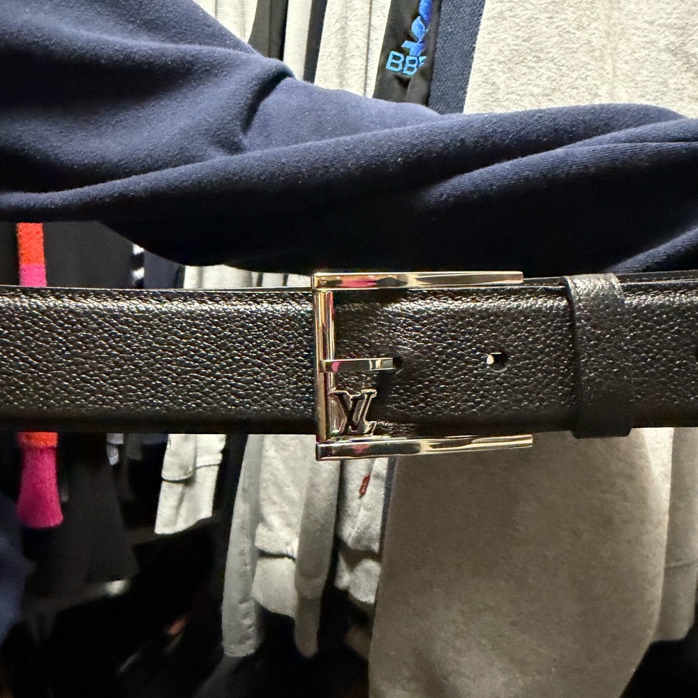 Luxury Black Leather Belt